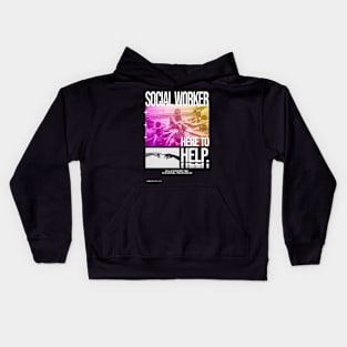 Scocial Work Positive - Streetwear Graphic Kids Hoodie